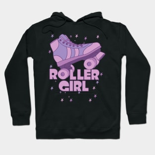 Roller Girl Roller Skating Derby Pink Lavender Hoodie